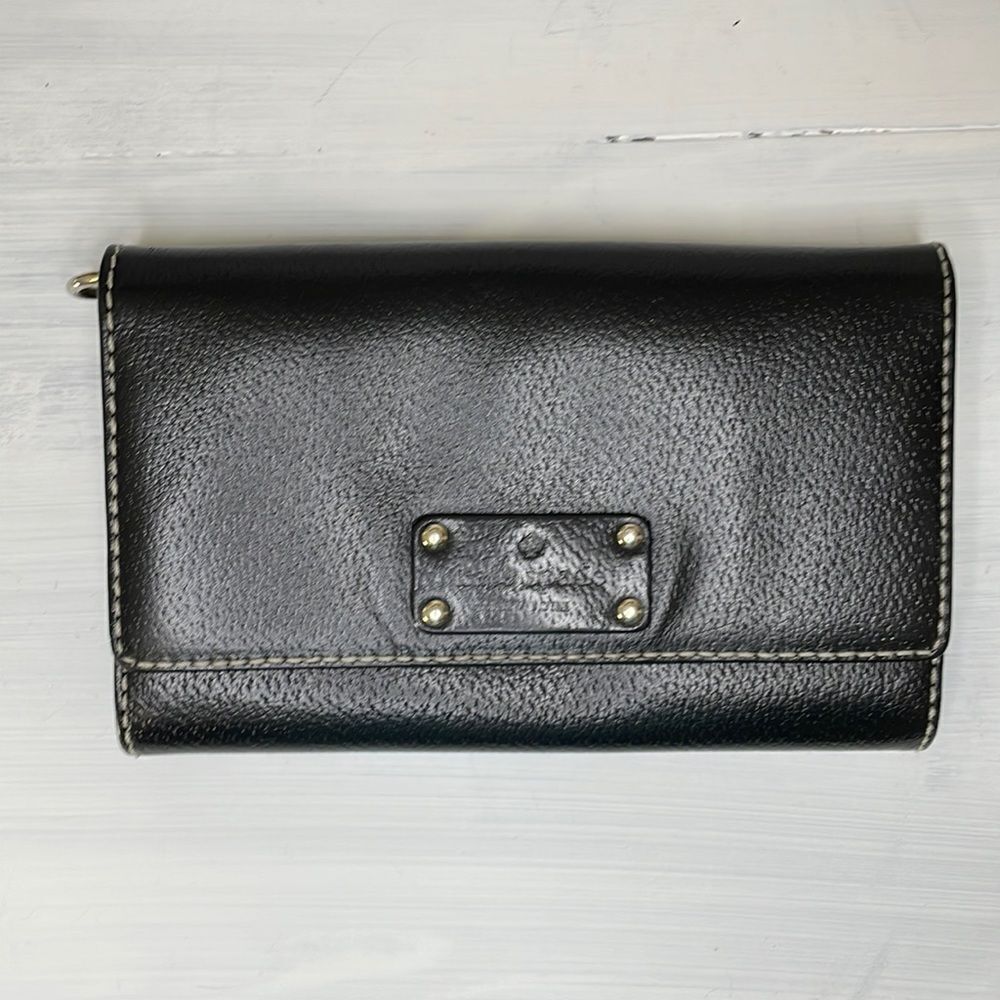 Kate Spade crossbody bag or clutch black leather